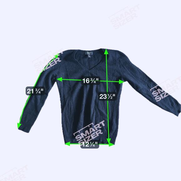 Charter Club 100% Cashmere V-Neck Sweater Small Black - Picture 4 of 9